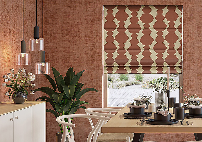 Construct, Burnt Orange - Roman Blind - Image 3